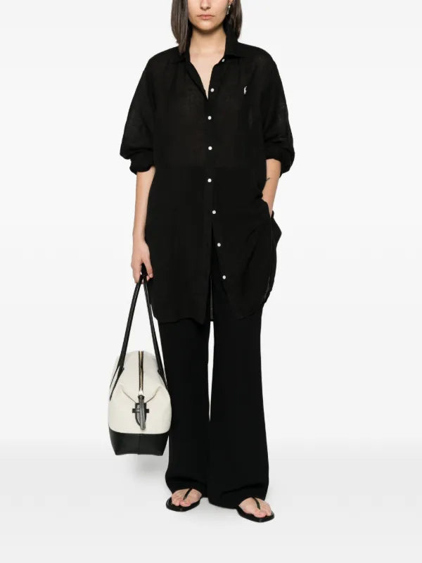 CAMICIA BOYFRIEND IN LINO E COTONE