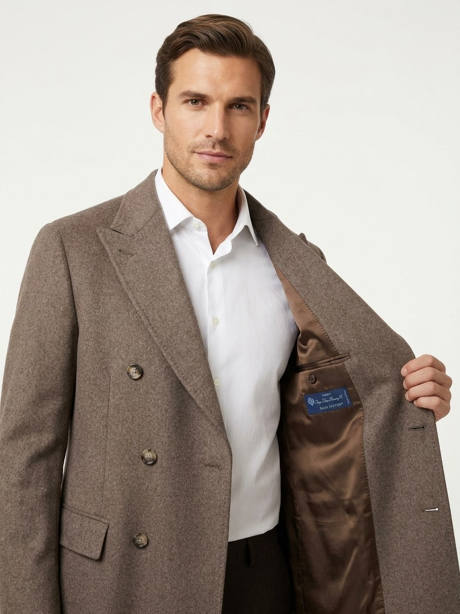 Cappotto Doppio Petto Loro Piana Rain System
