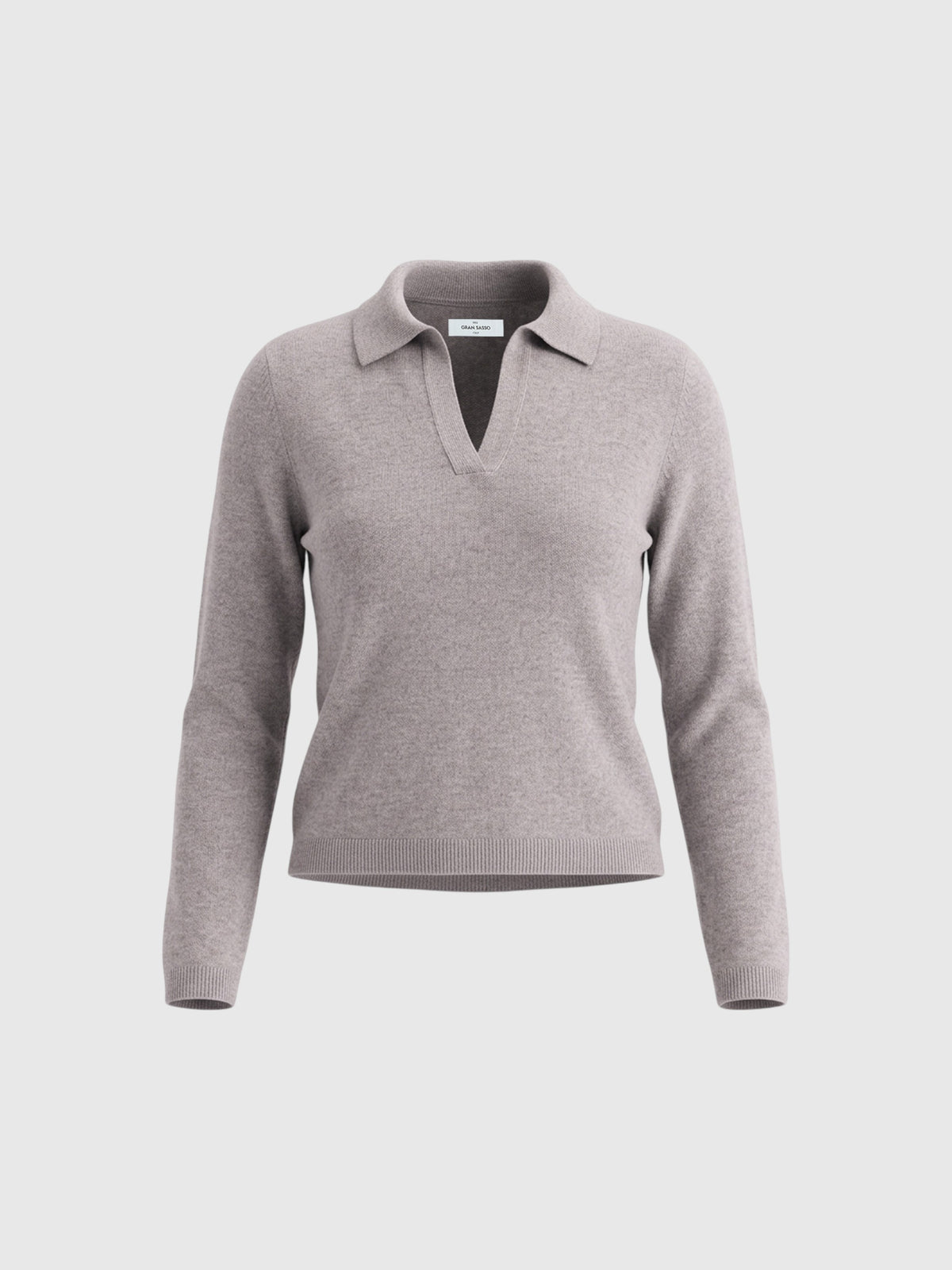 Polo collo a Coste Vanise' Lurex in Lana e Cashmere