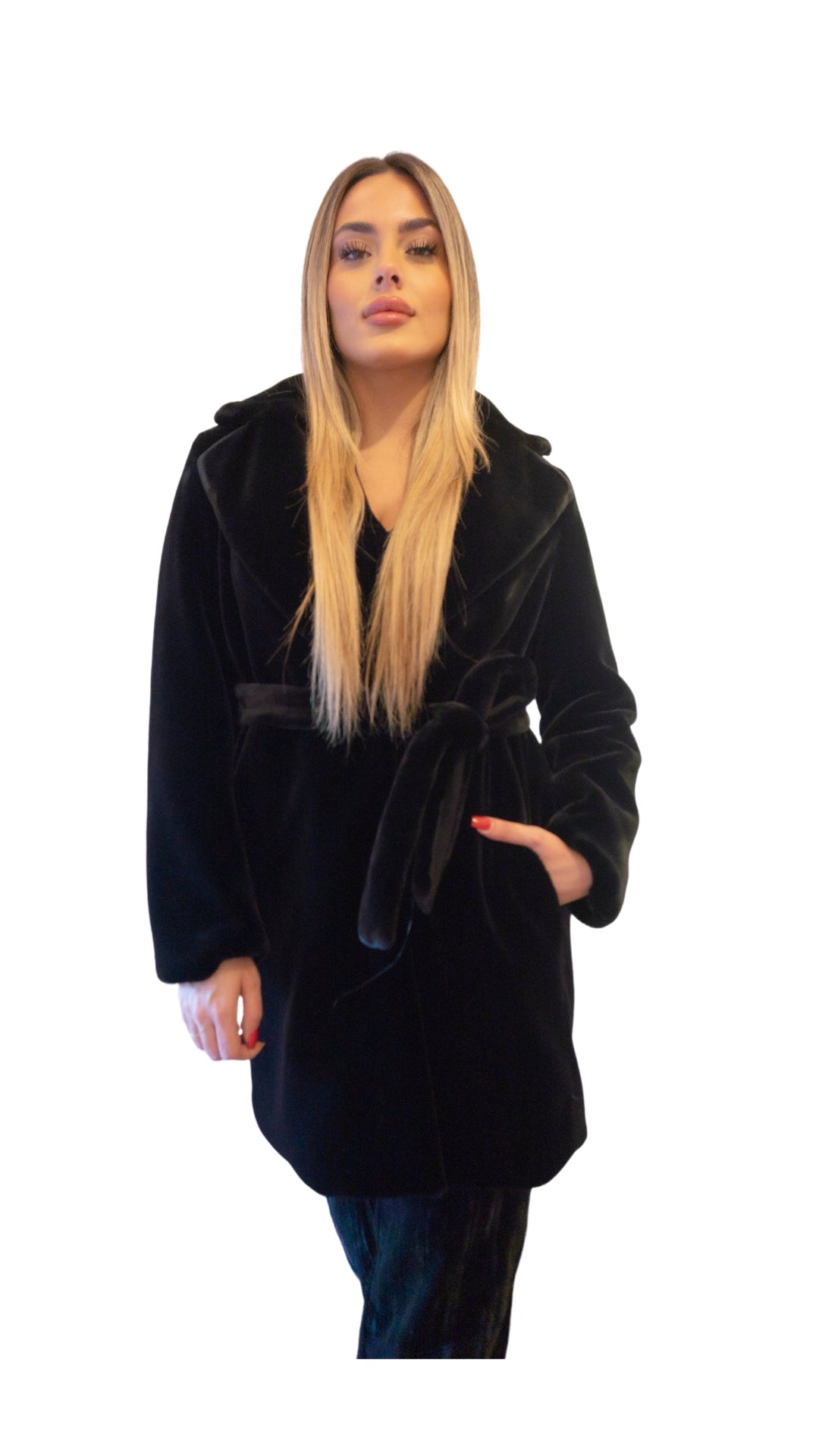 Cappotto Teddy Nero Lungo Cappotto Teddy Lungo Nero Susy Mix