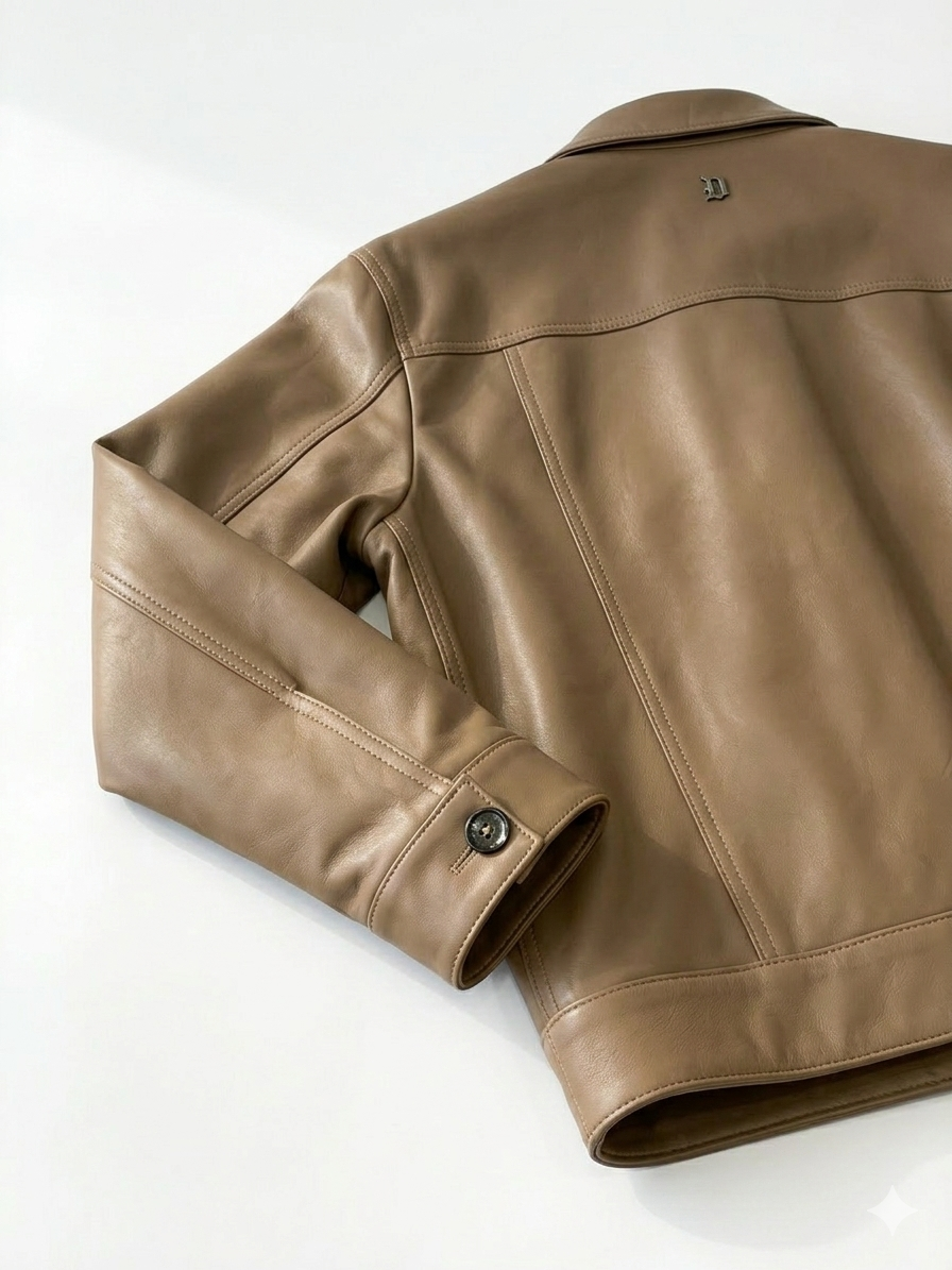 Giubbotto Truker In Pelle DON DUP