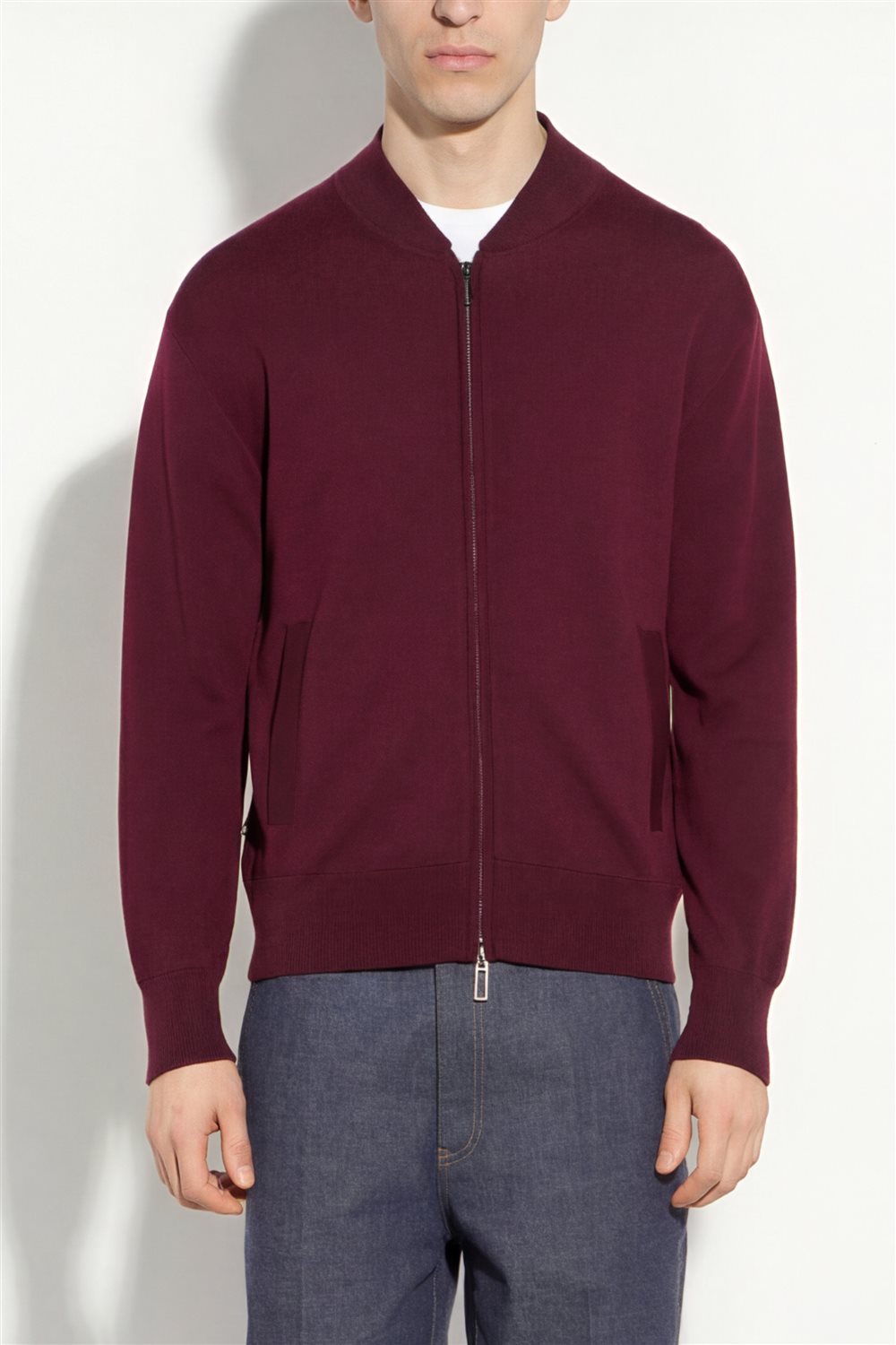 Bomber In Maglia Lana-Cotone Finezza 16