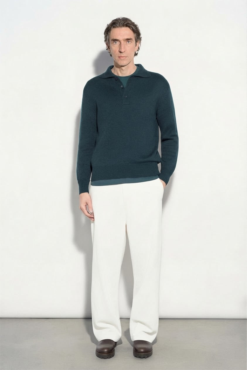 Maglia a Polo In Lana