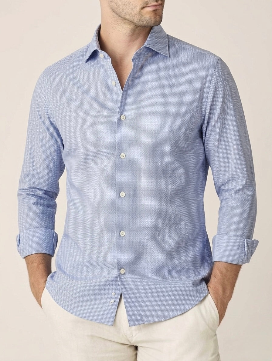 Camicia Operata In Cotone