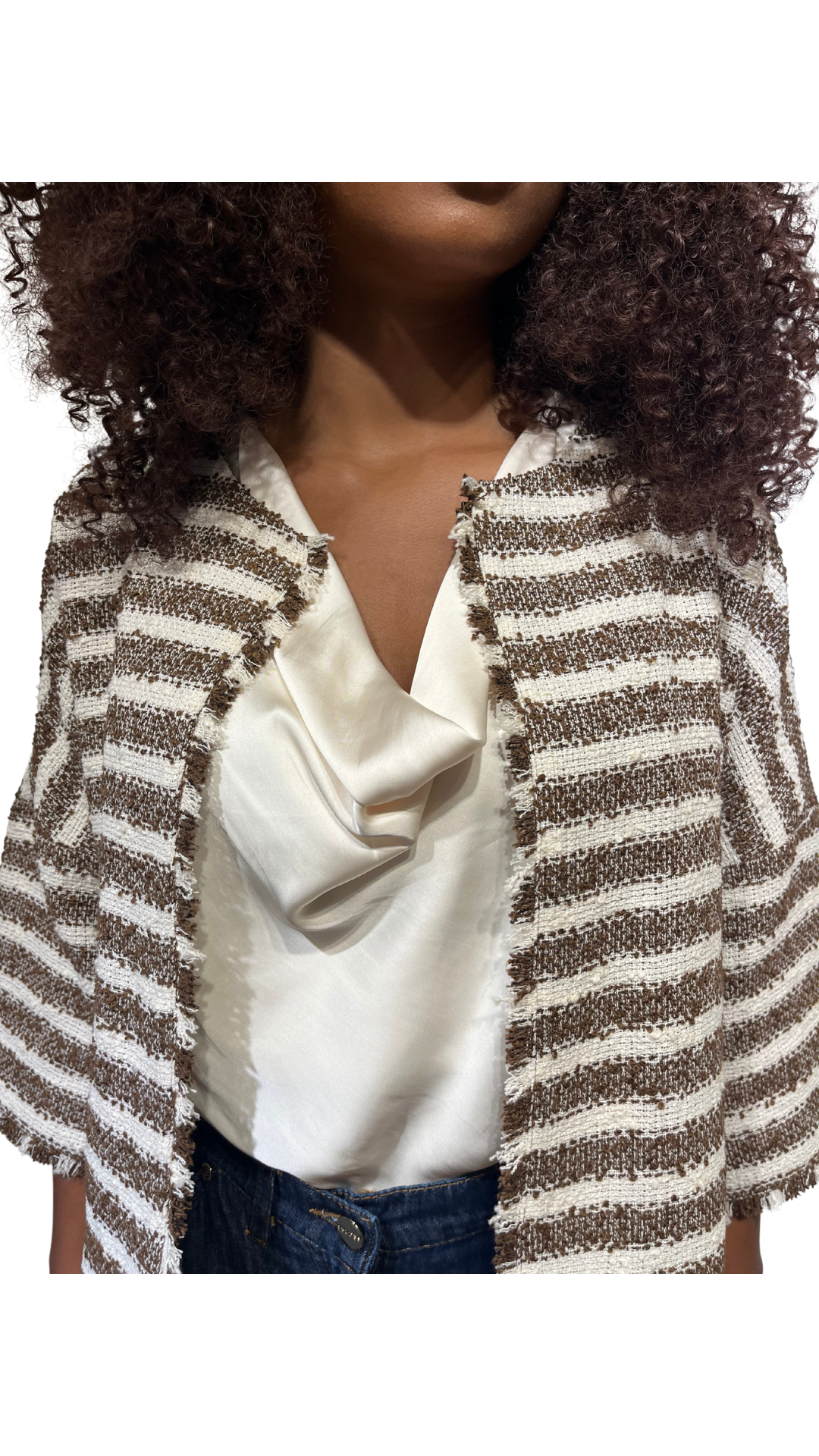 Giacca Rigata in tweed