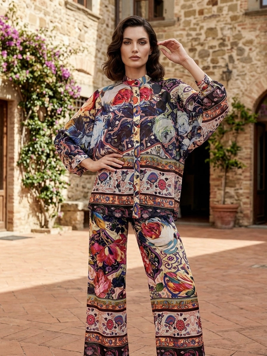 Camicia Over e Pantalone Fantasia