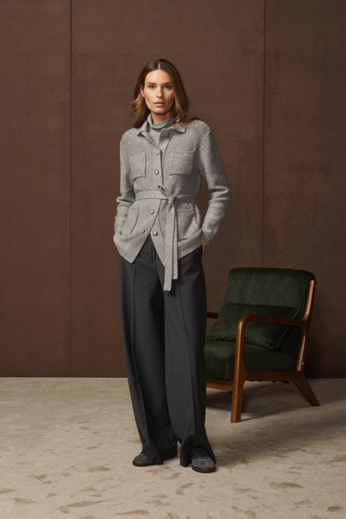 Giacca Con Cintura Gran Sasso