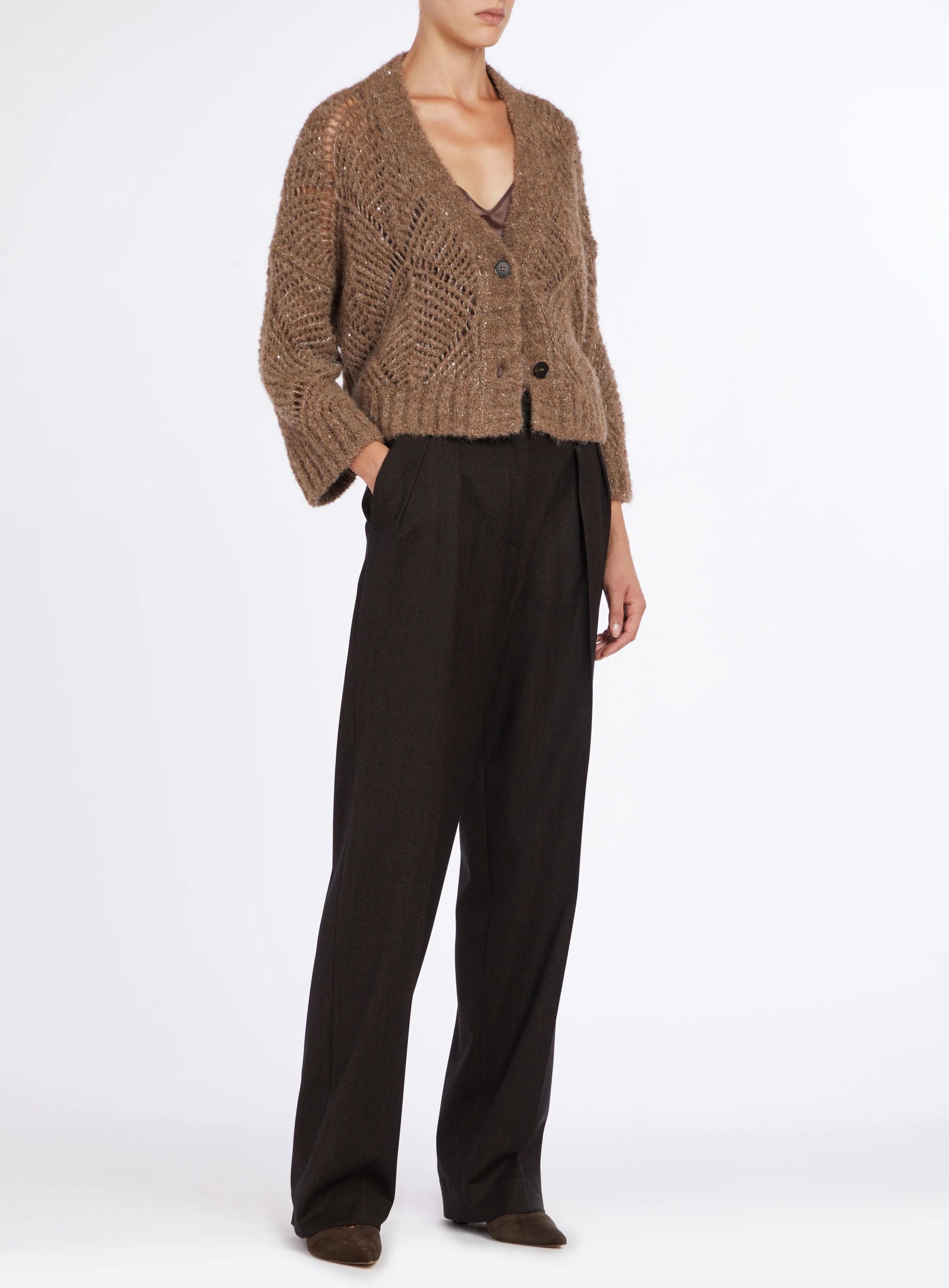 Cardigan in Alpaca