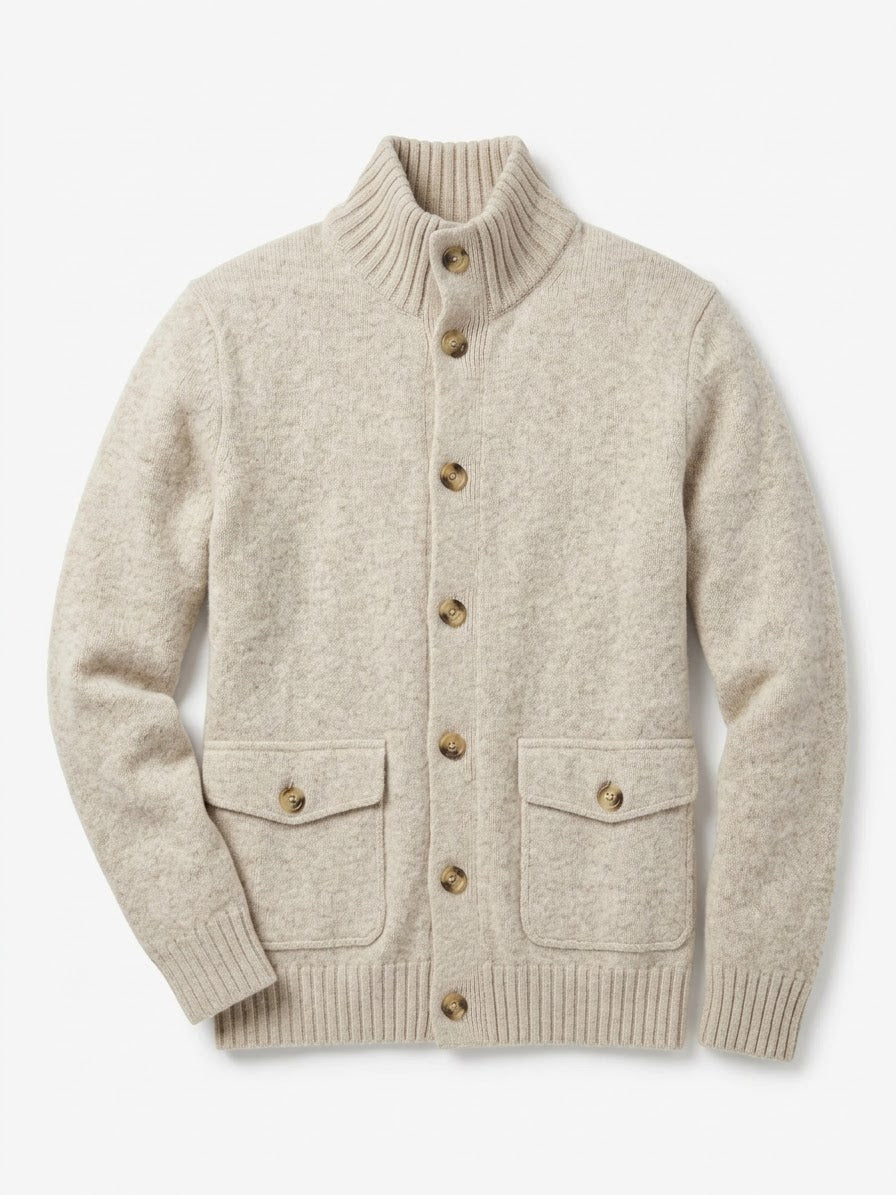 Giubbotto in Felted Cashmere