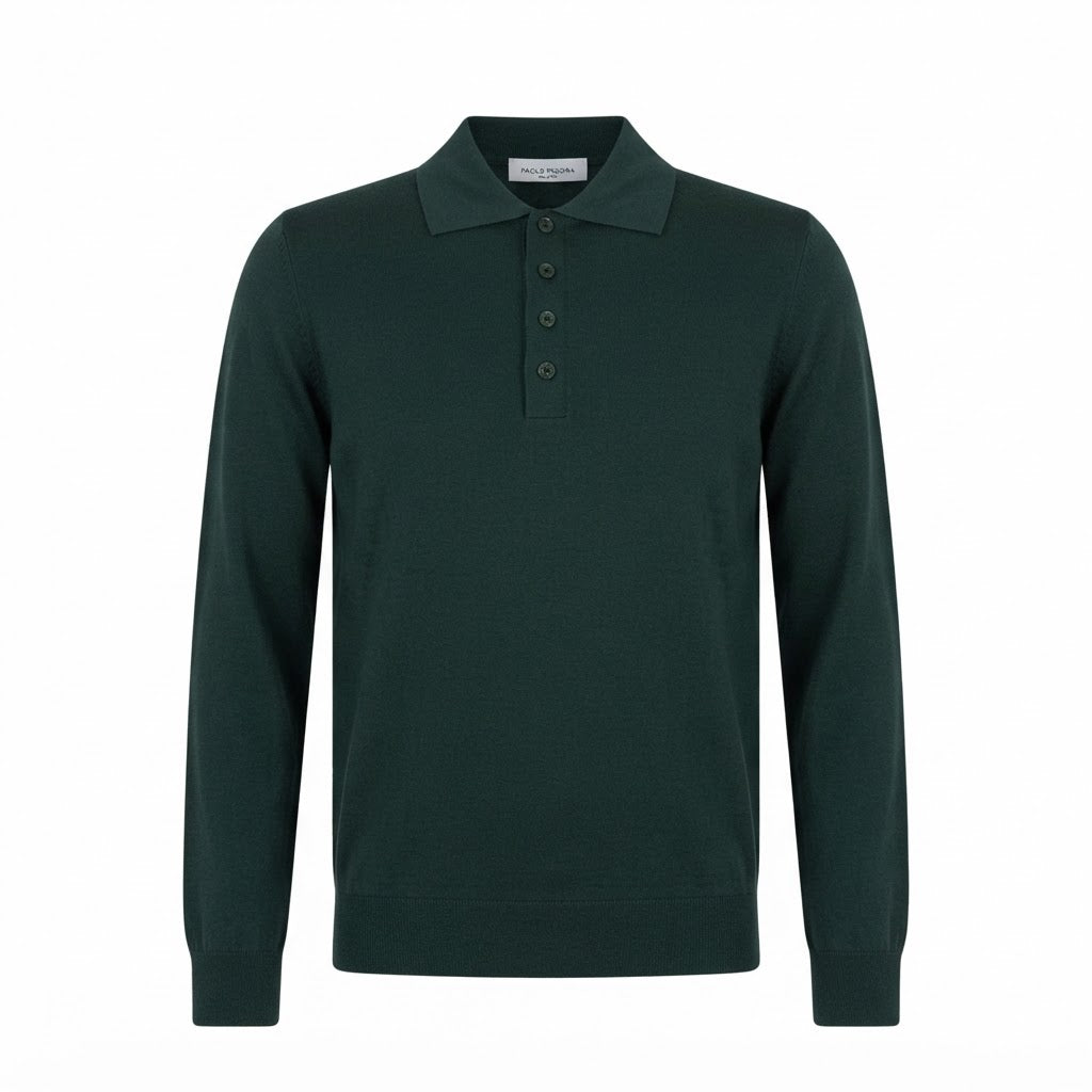 Polo in Lana Merino Extrafine   Finezza 16