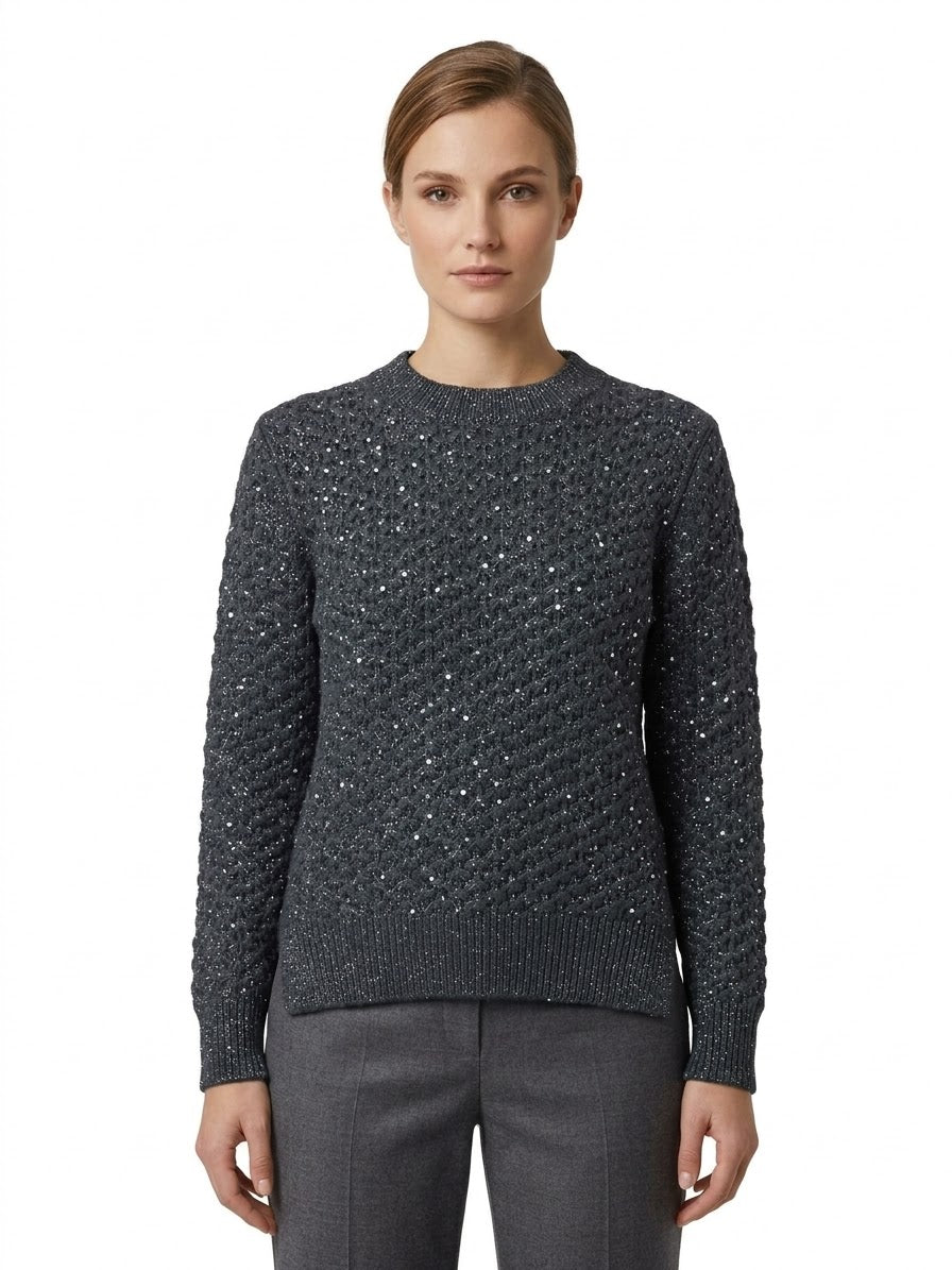 Maglione in Maglia Lavorata Lana e Cashmere