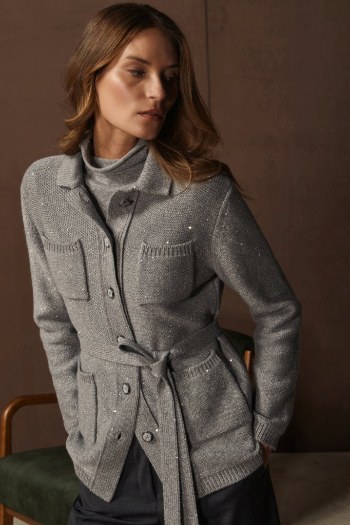 Giacca Con Cintura Gran Sasso