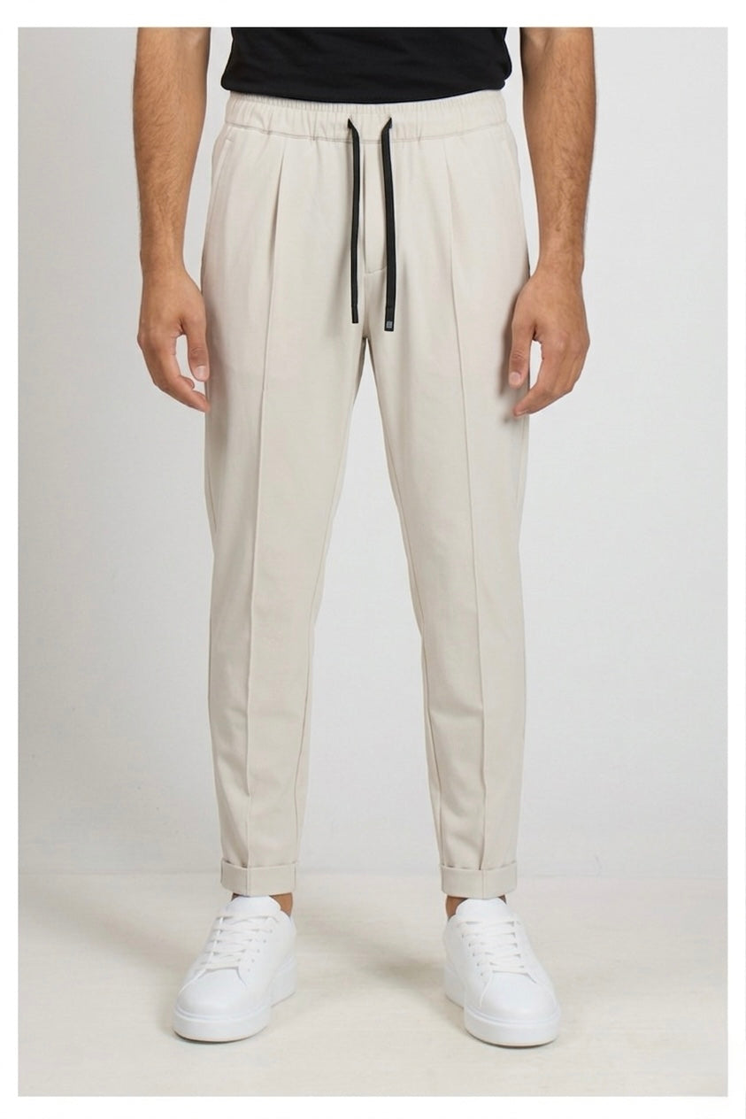 Pantalone Con Coulisse In Tessuto Tecnico Bielastico