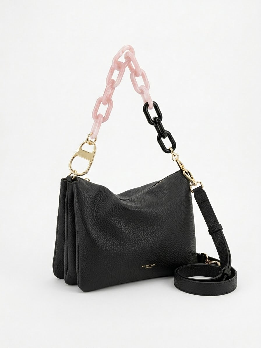 Borsa Grande in Pelle a Mano Con Tracolla Sganciabile