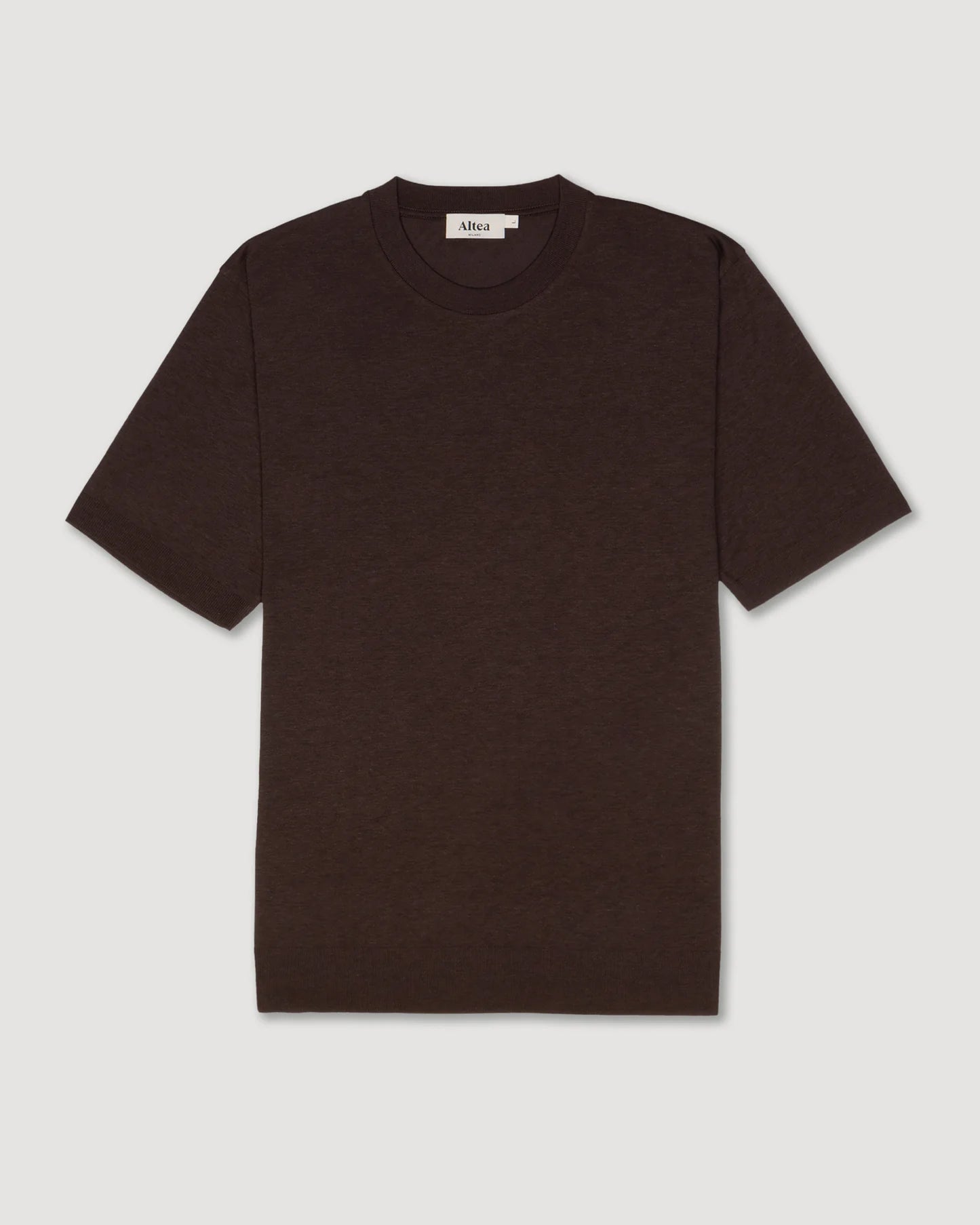 T-Shirt  Jersey Lyocell Con Bordi a Coste