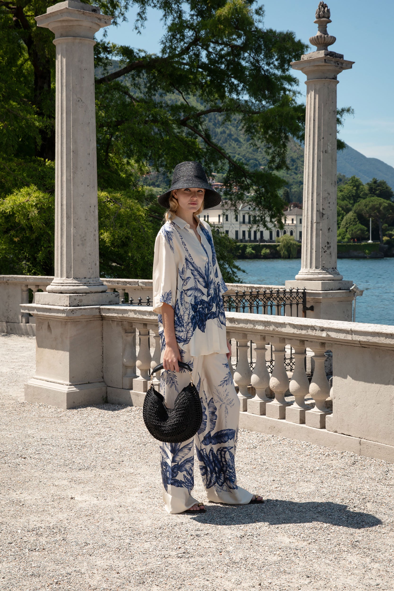 Camicia Morbida Mezza Manica in satin Fantasia