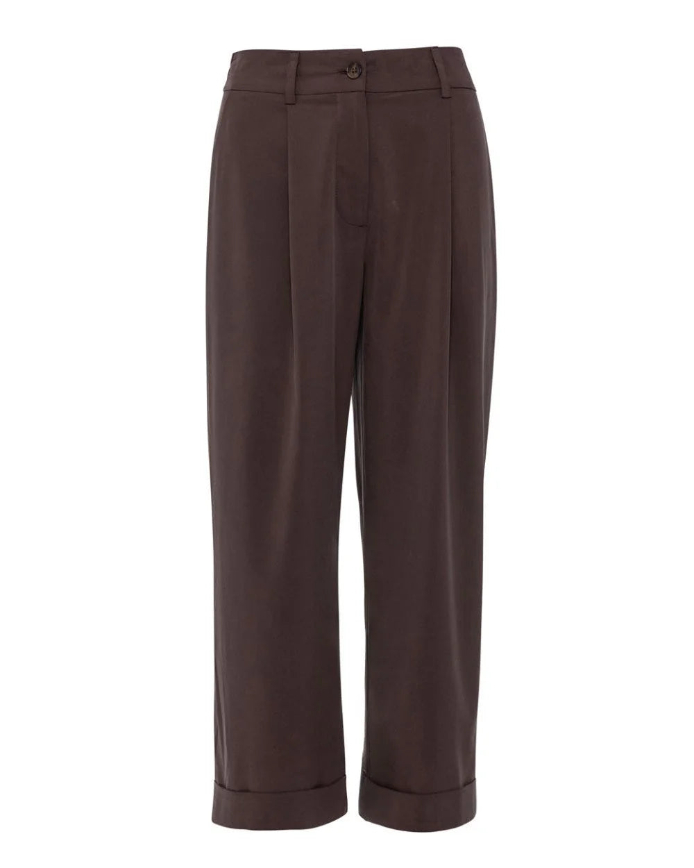 Pantaloni con Risvolto e Pinces