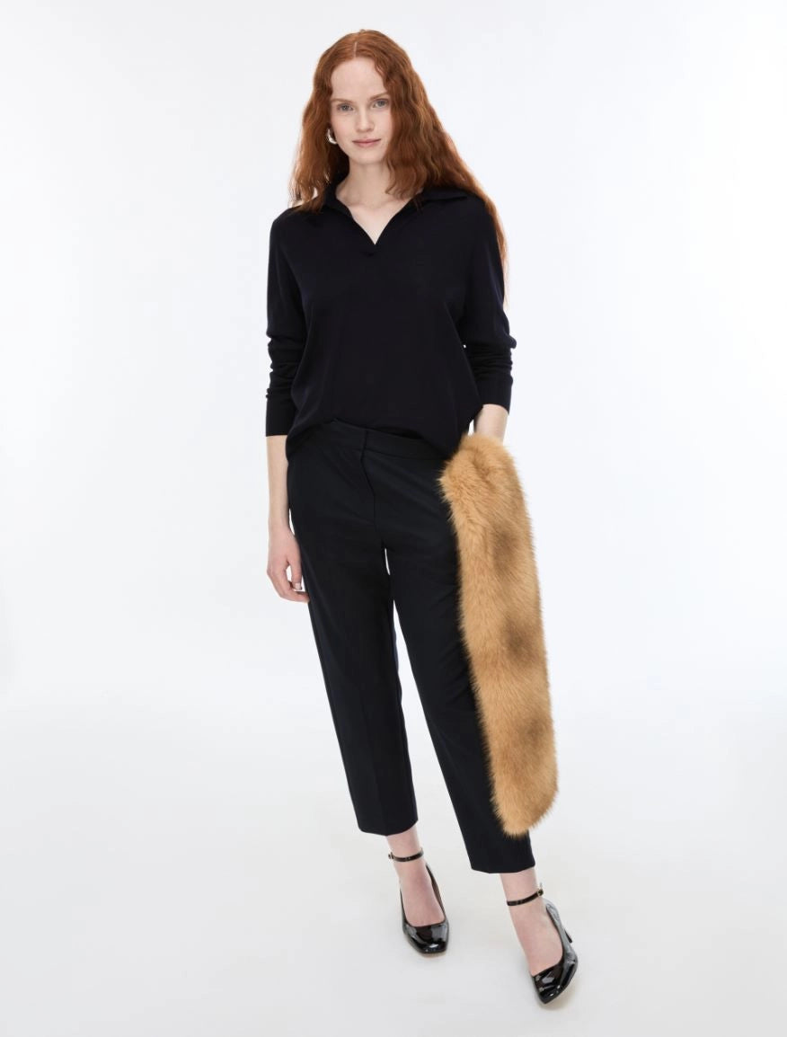 Pantaloni in Tessuto Stretch