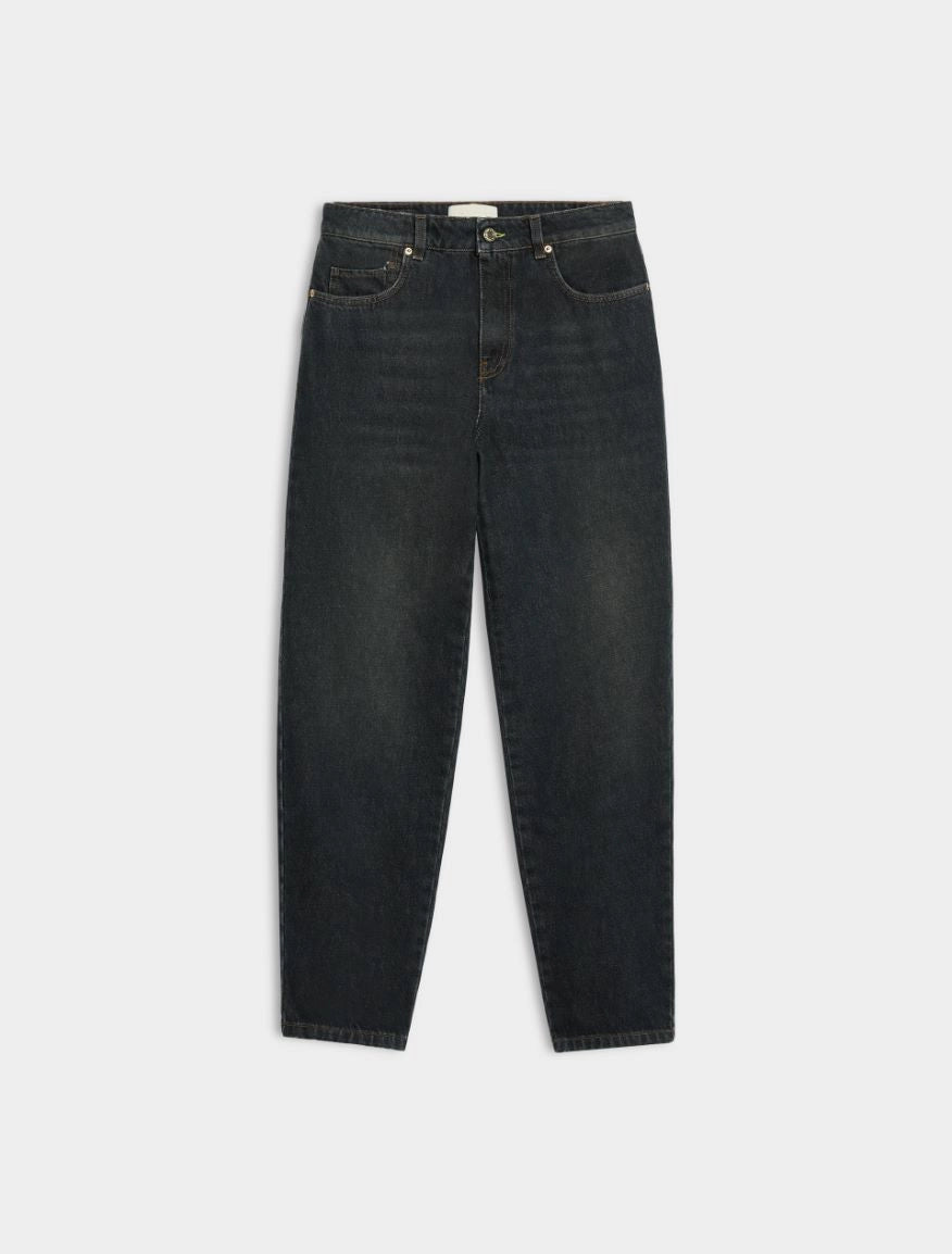 Jeans in Denim di Cotone Carrot Slim