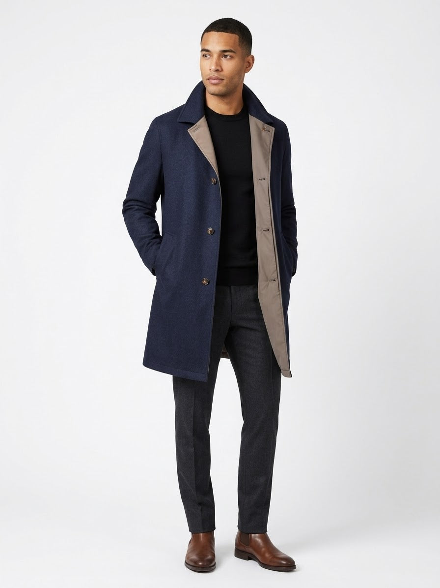 Cappotto in Cashmere Reversibile