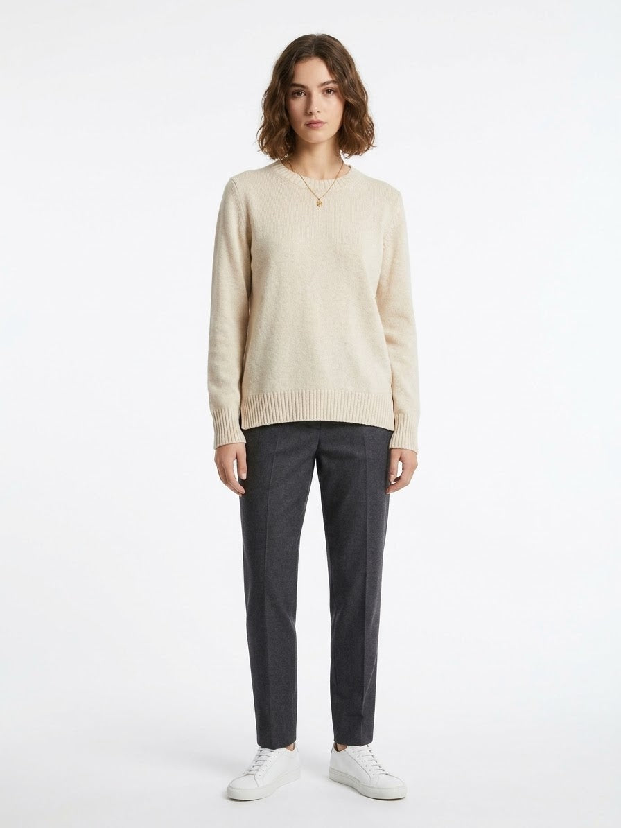 Maglione Girocollo In Cashmere
