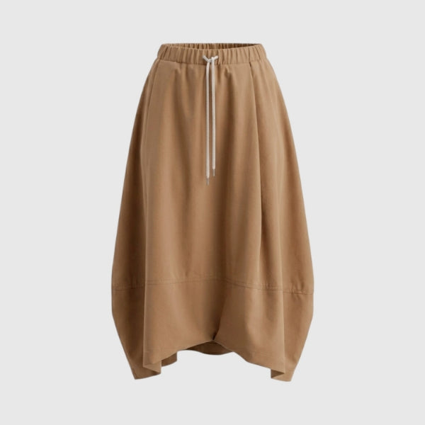 Gonna midi di jersey in nylon