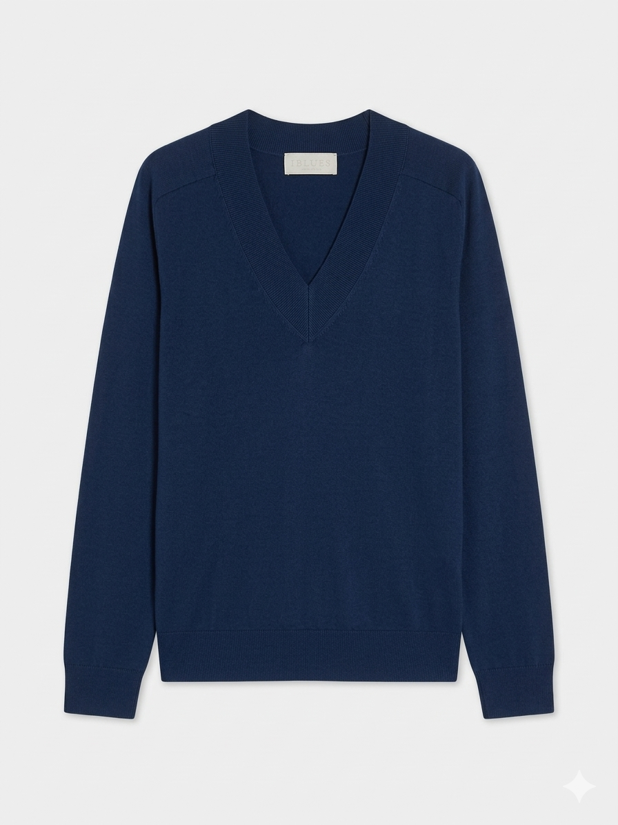Maglia In Filo Scollo a V