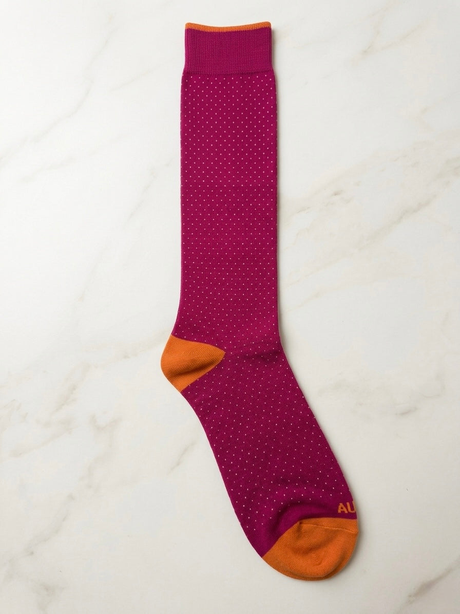 Calzini Pois Con Profili a Contrasto