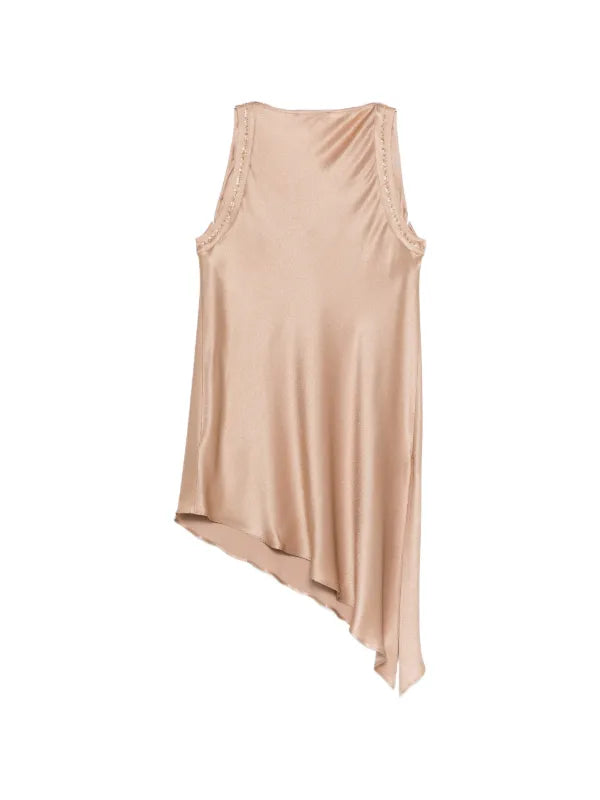 Top Asimmetrico Con Dettaglio Paillettes