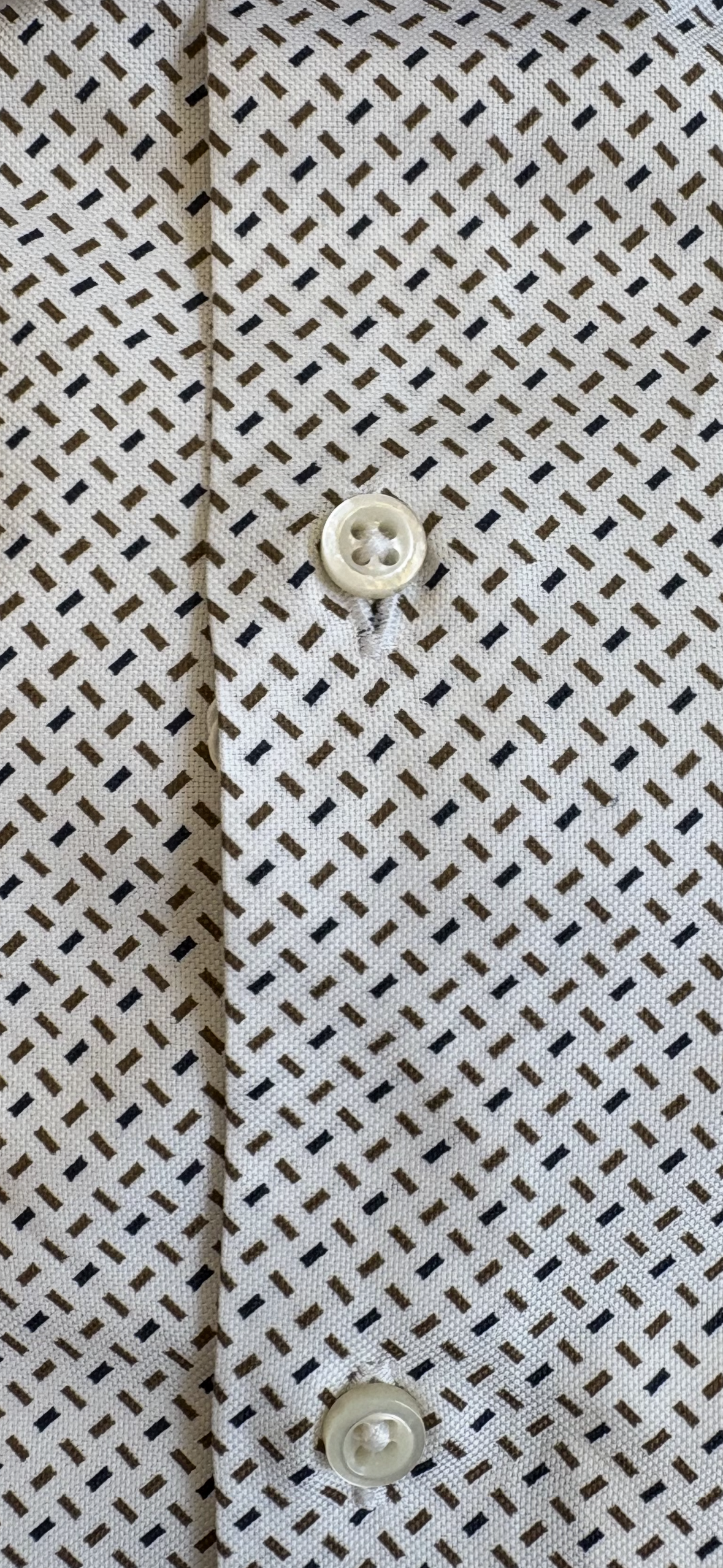 Camicia In Nido d'Ape Micro Fantasia