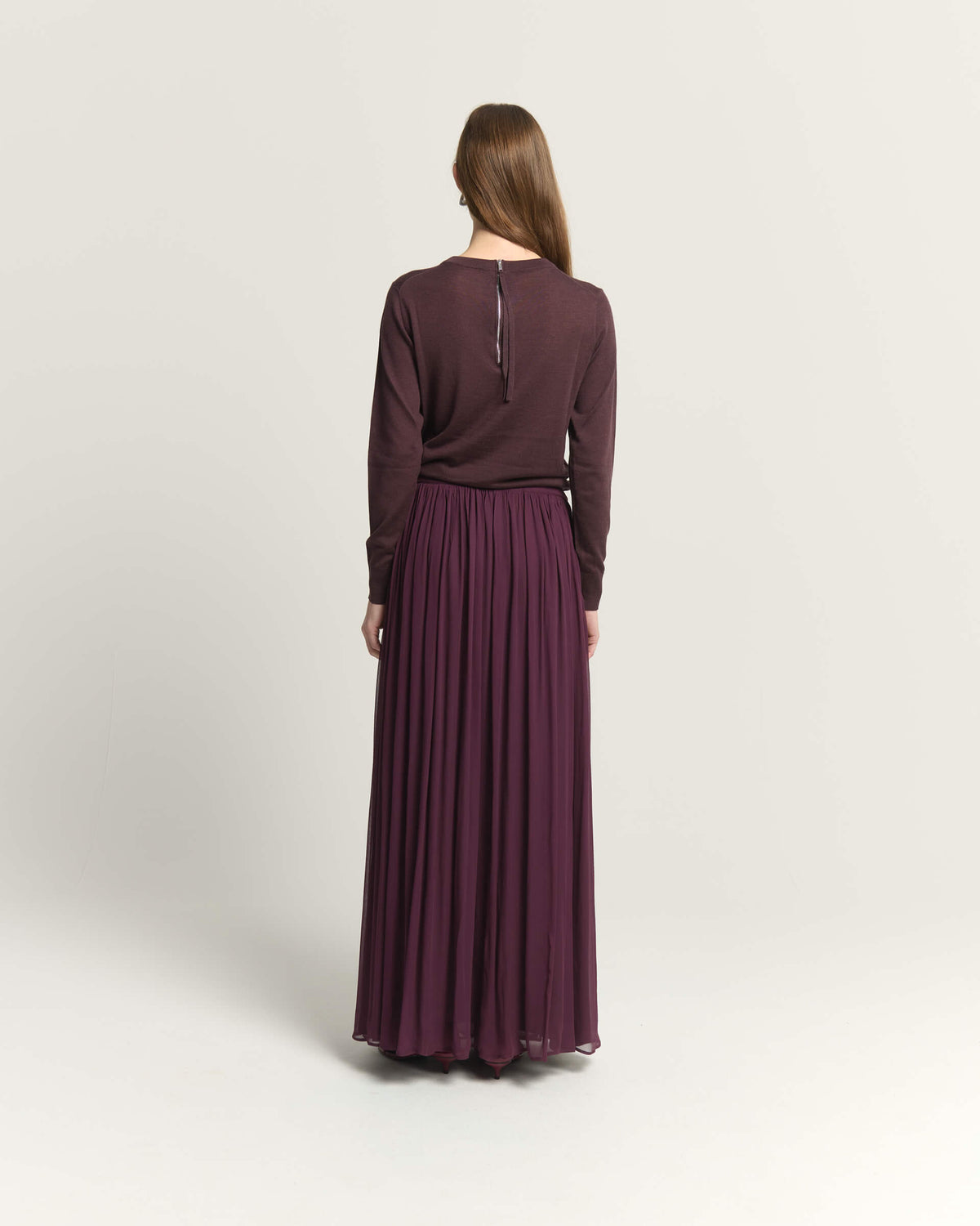 Maglione Girocollo Lana, Cashmere e Seta