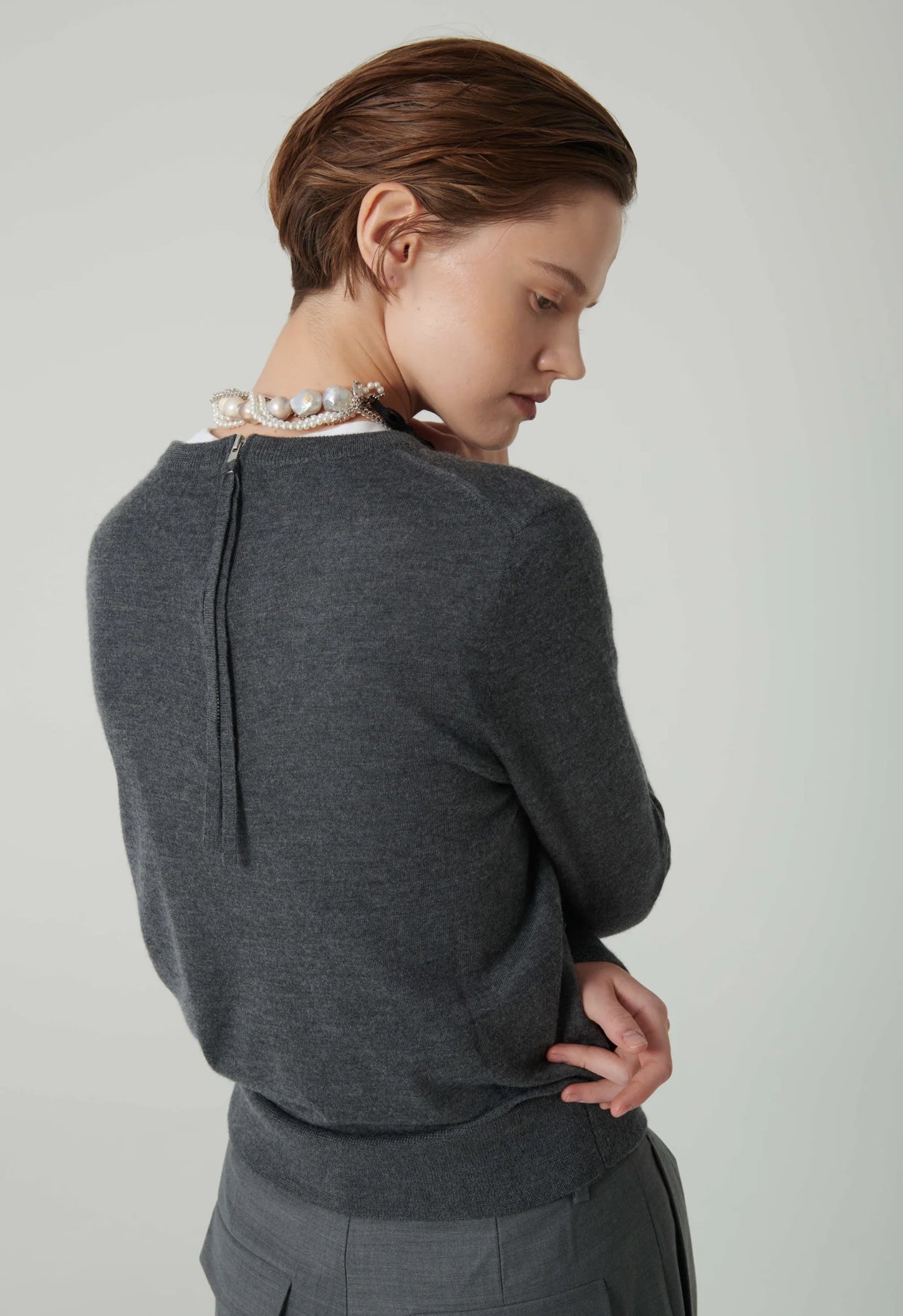 Maglia Con Zip Sul Retro