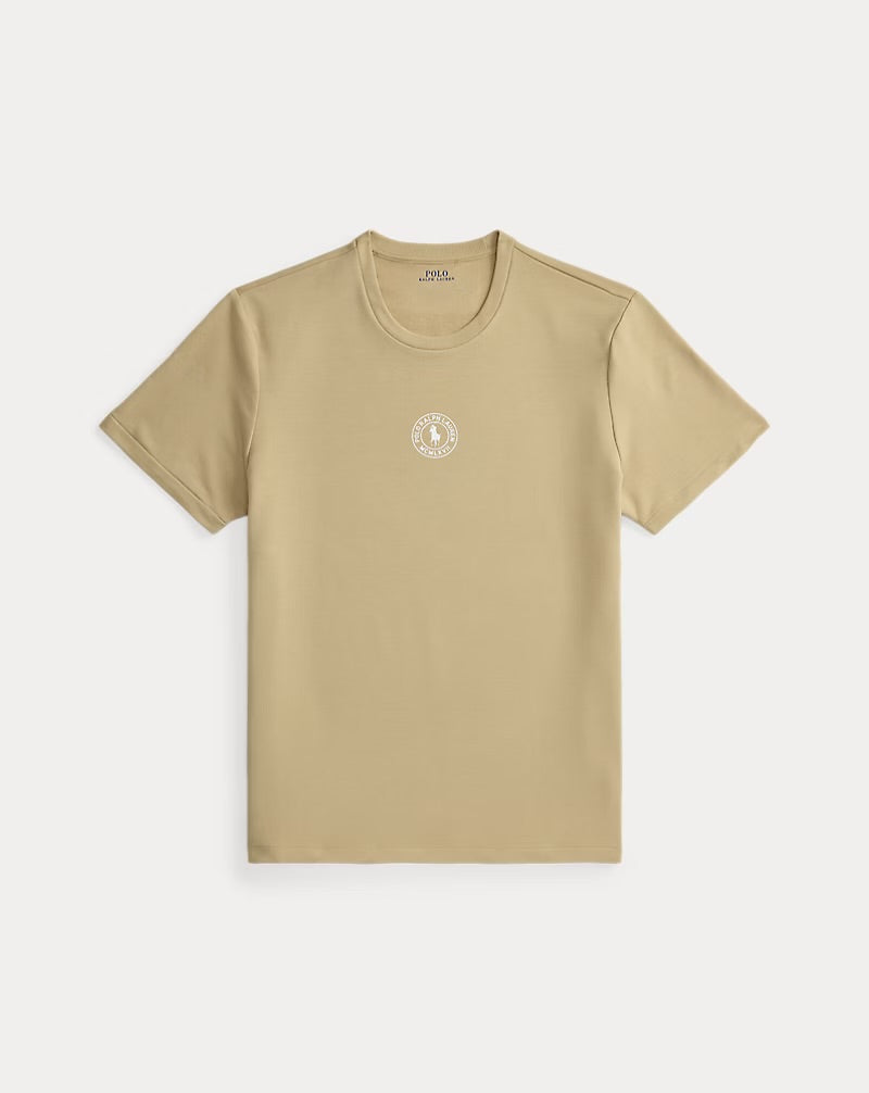 T-Shirt In Spugna  Logo Centrale Polo Ralph Lauren