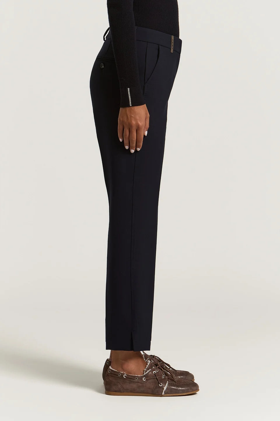 Pantalone a Sigaretta in Tela Tecnica Compatta