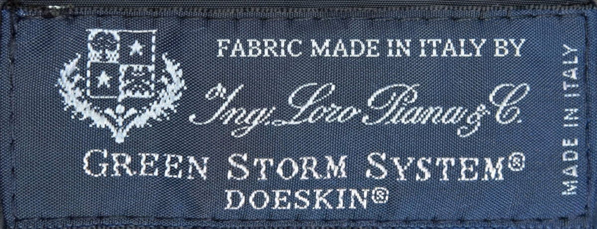 Bomber in Tessuto Loro Piana Green Storm System, con Collo Removibile