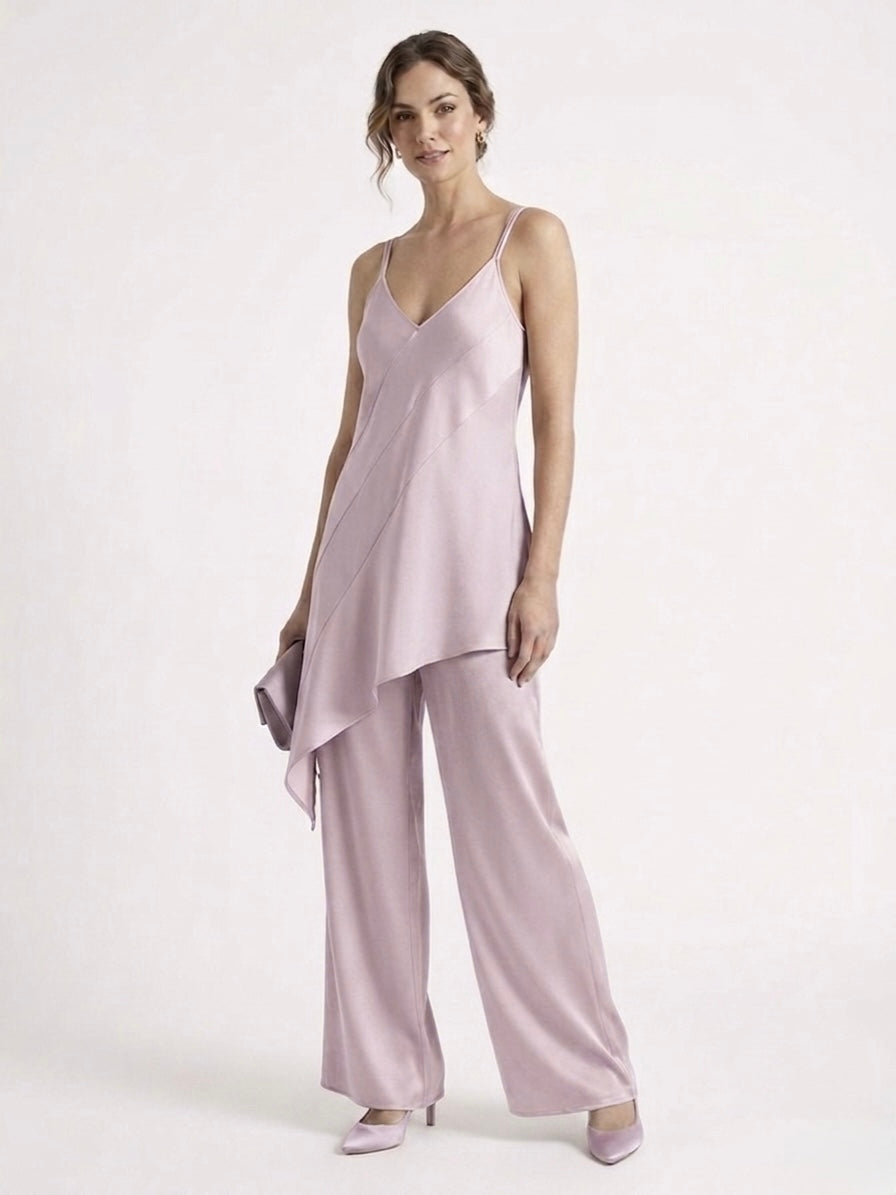 Top Asimmetrico In Satin