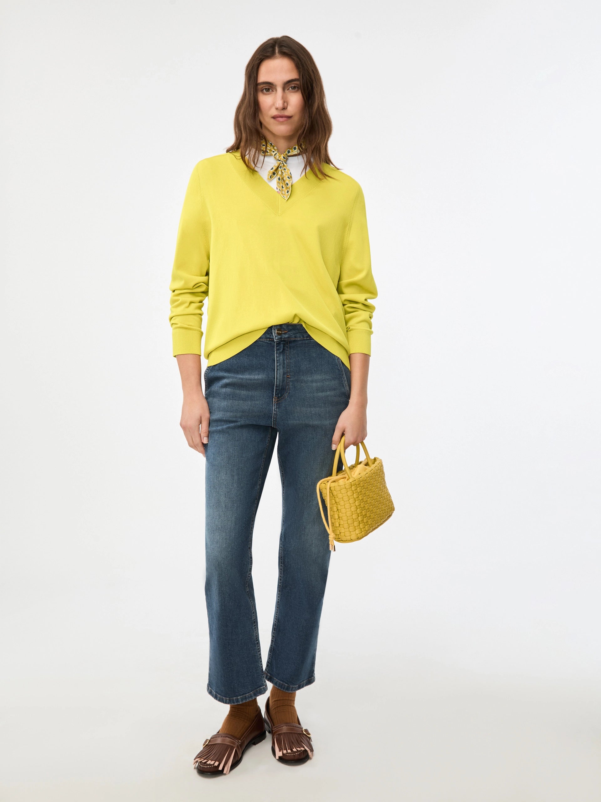 Maglia In Filo Scollo a V