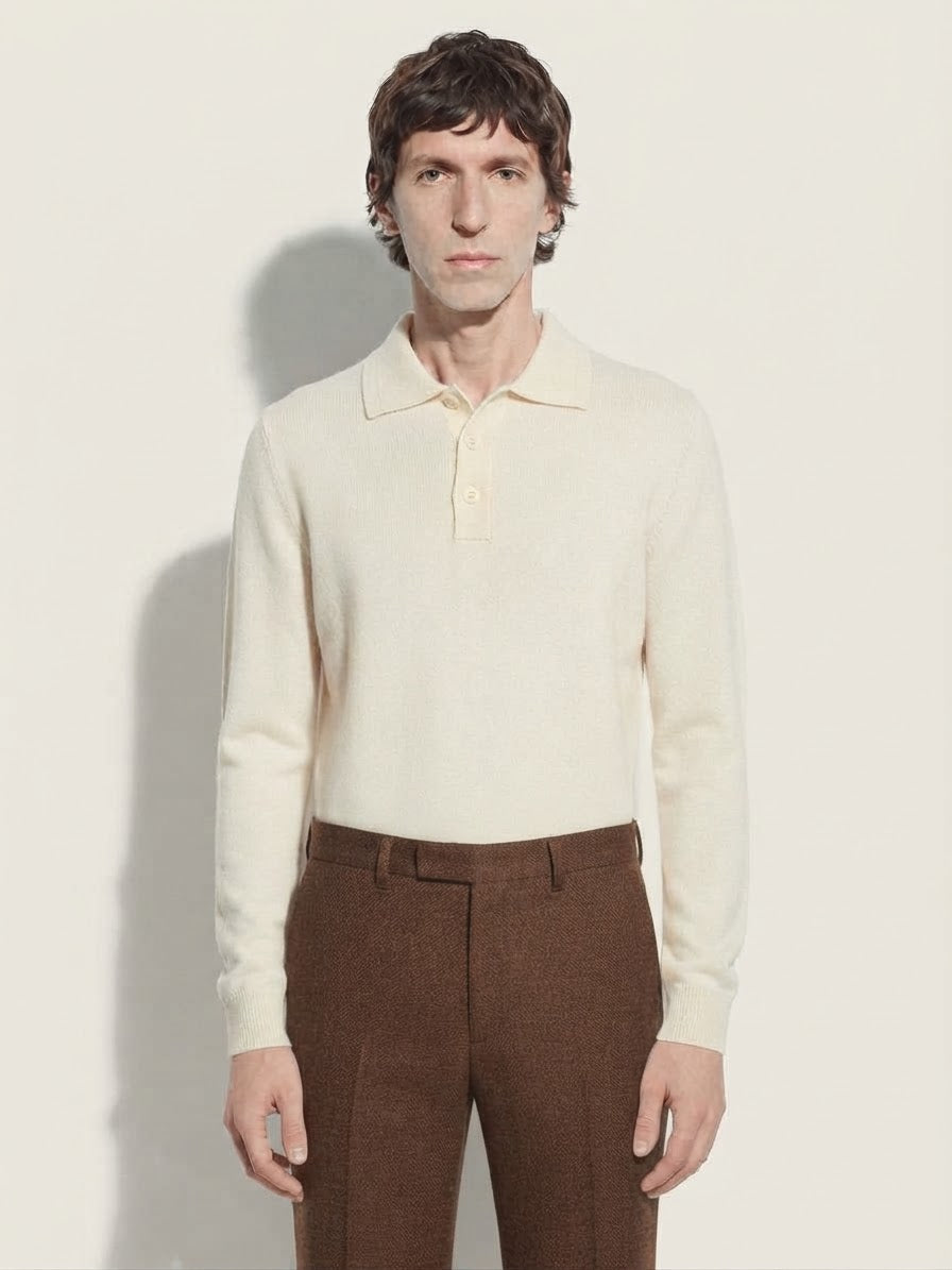 Maglia a Polo In Lana