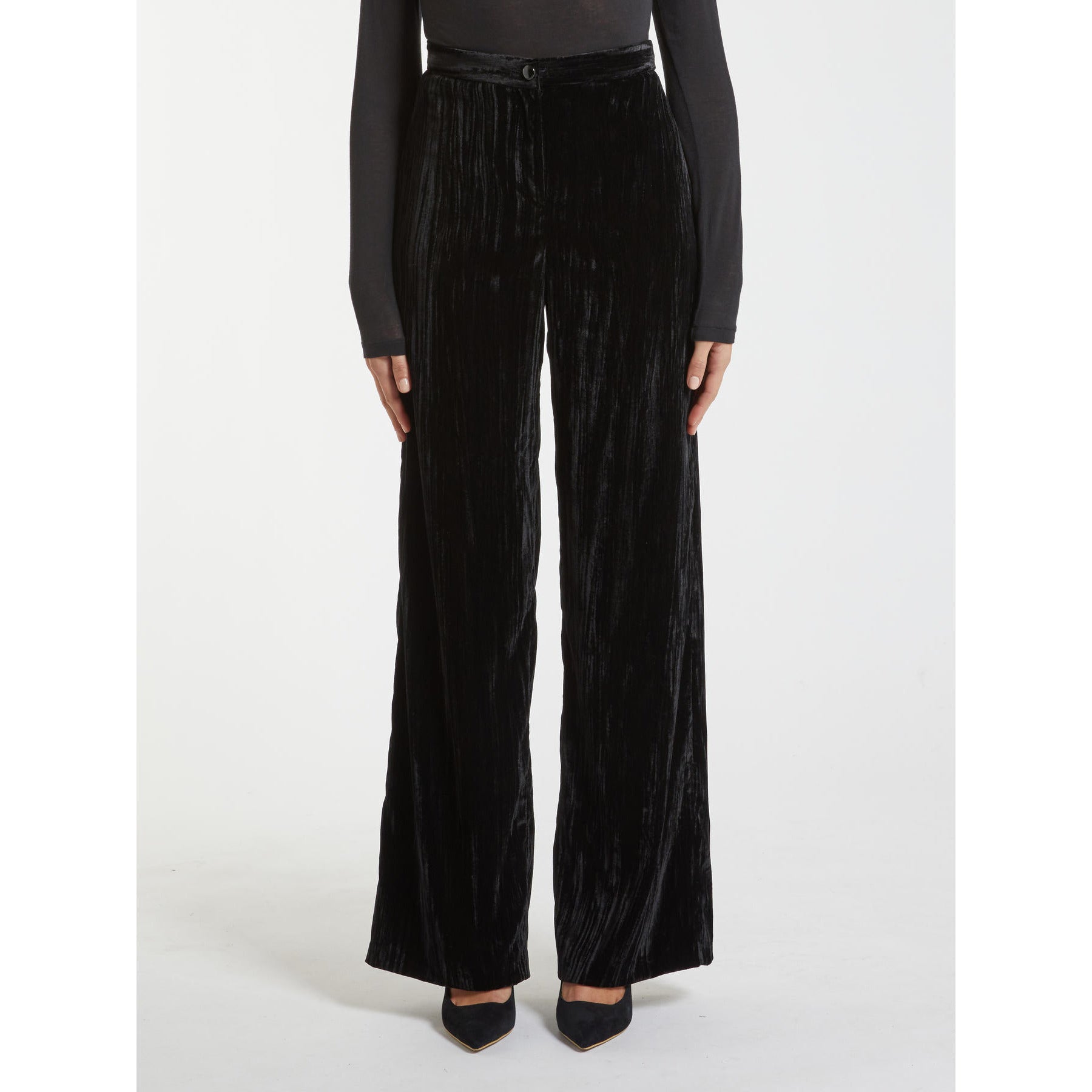 Pantaloni in Velluto Stretch