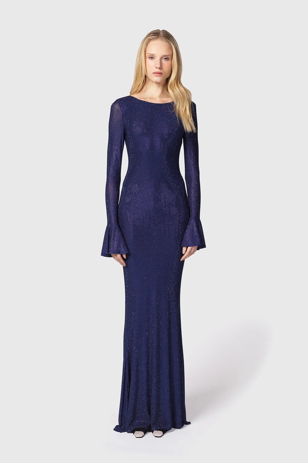 Abito Strass Con Schiena Nuda