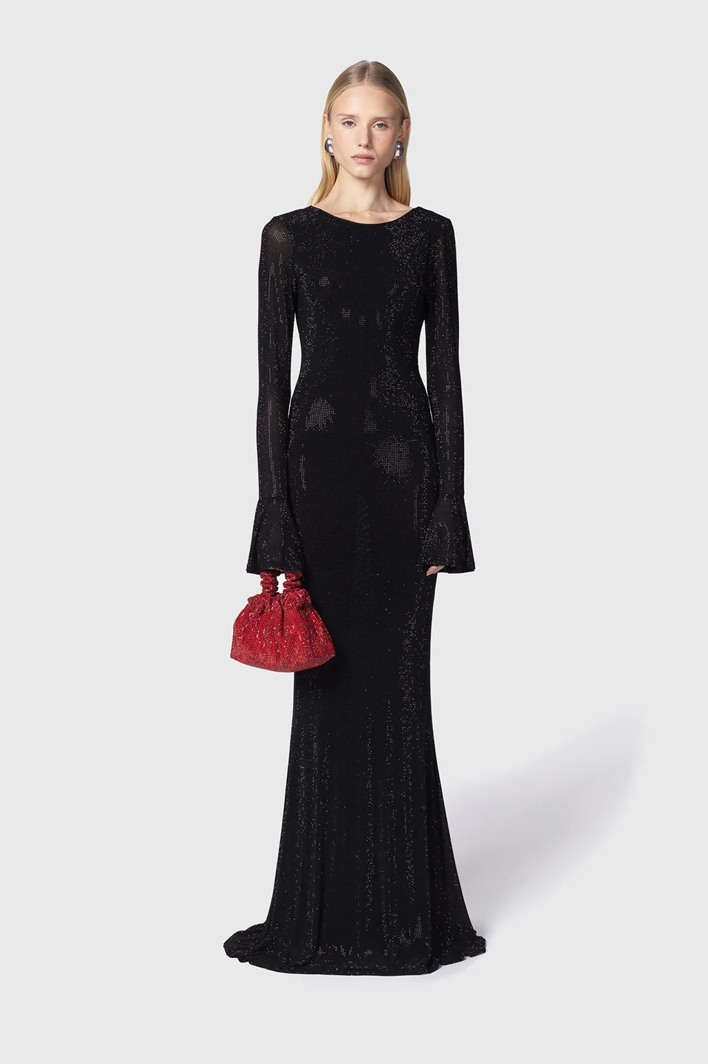 Abito Strass Con Schiena Nuda