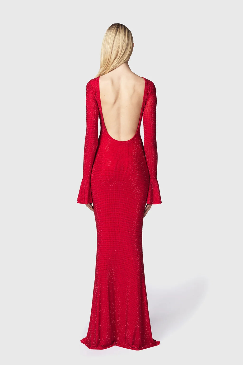 Abito Strass Con Schiena Nuda