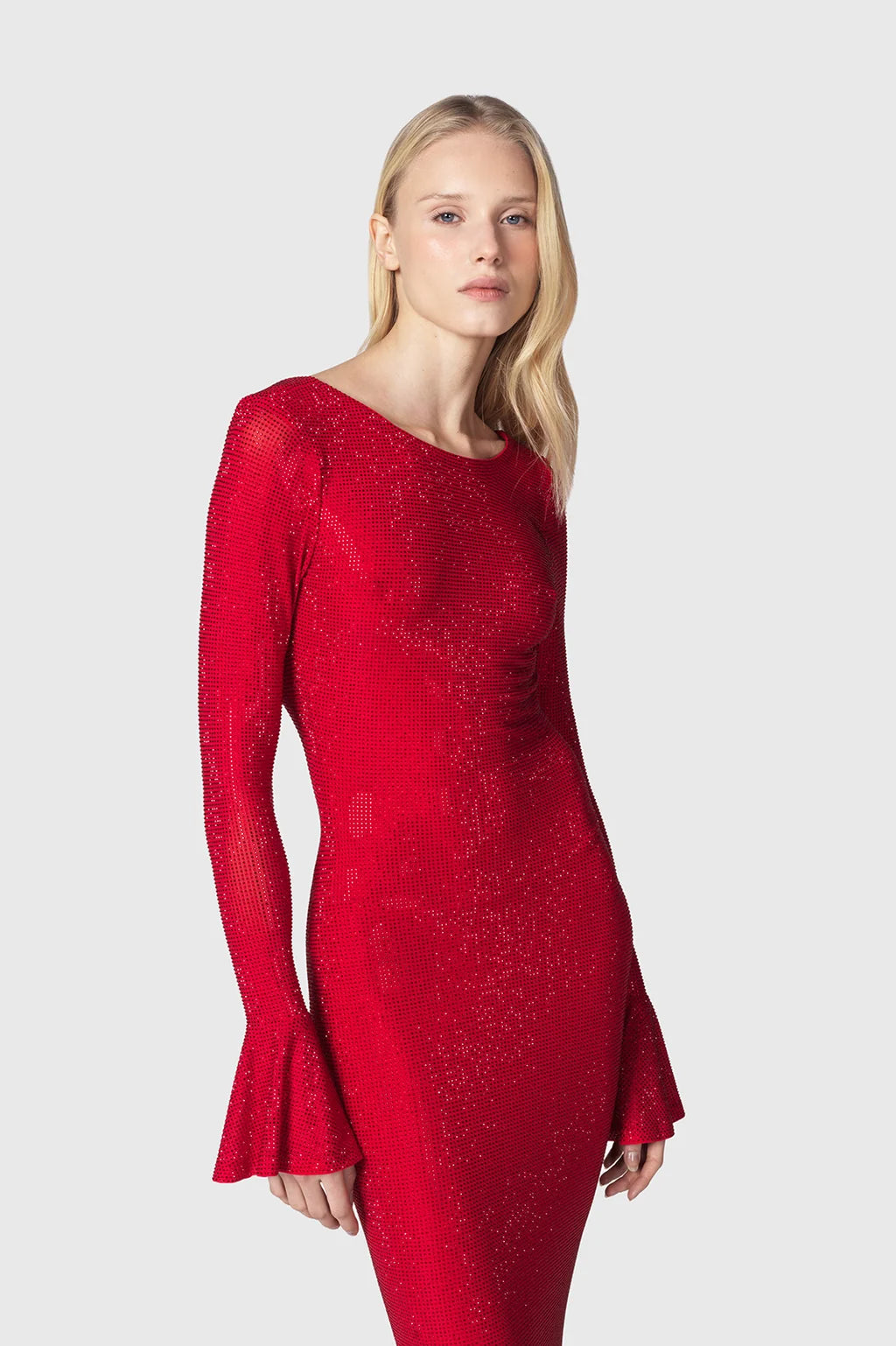Abito Strass Con Schiena Nuda