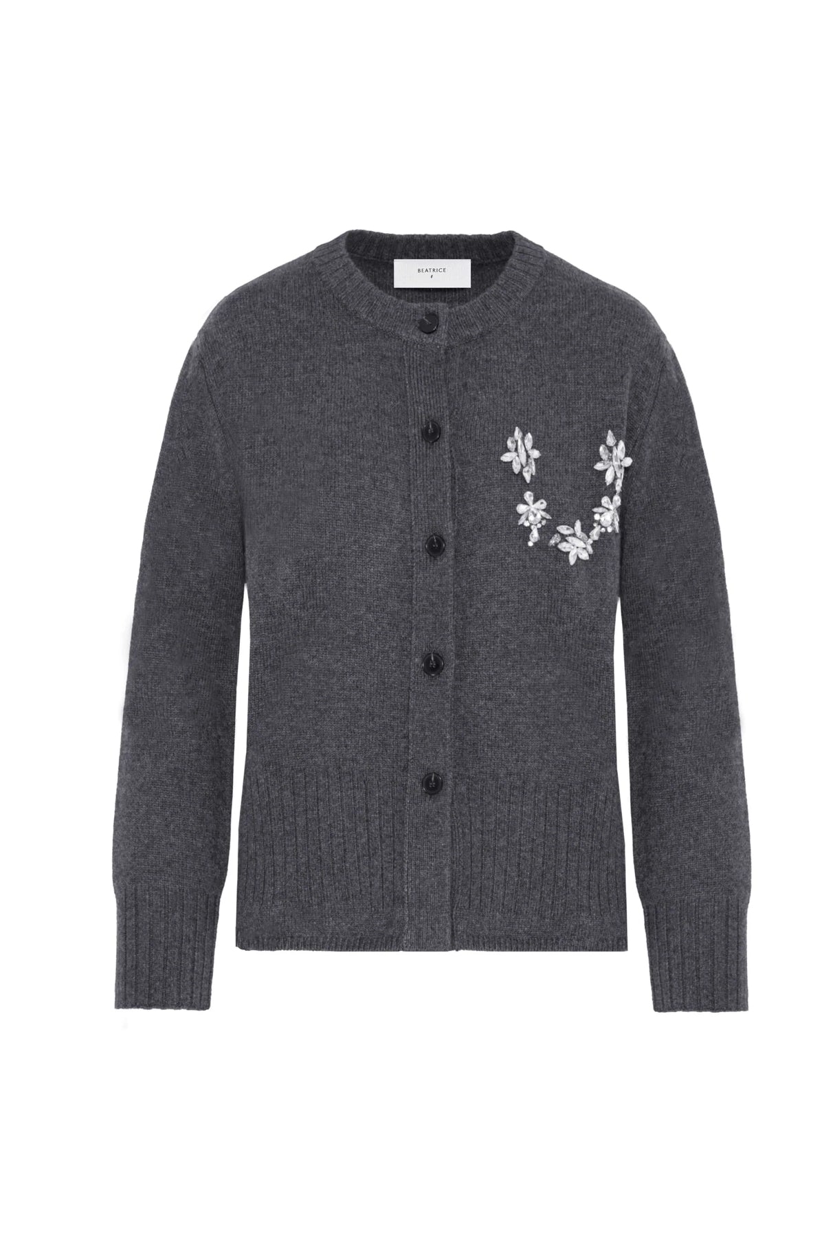 Cardigan Con Ricamo Prezioso