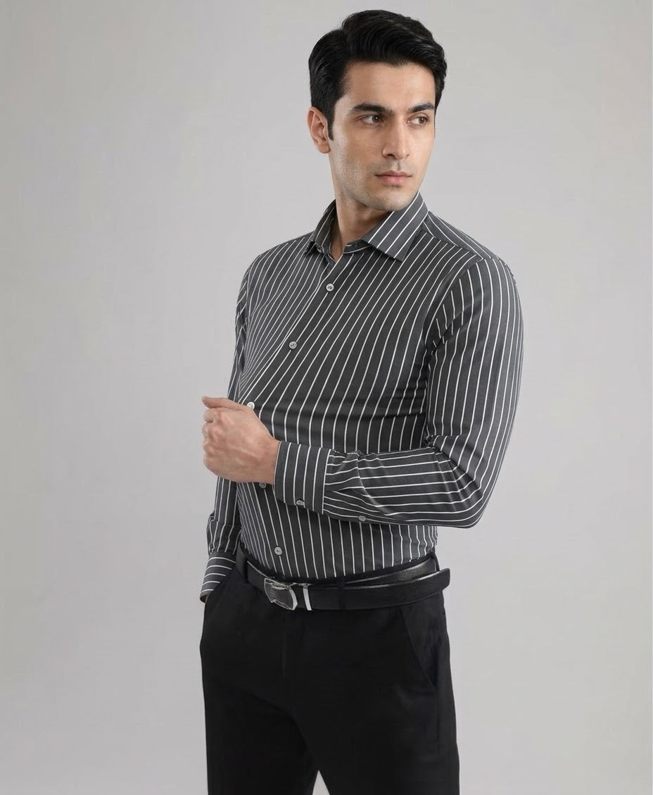 Camicia tecnica Bielastica Rigata