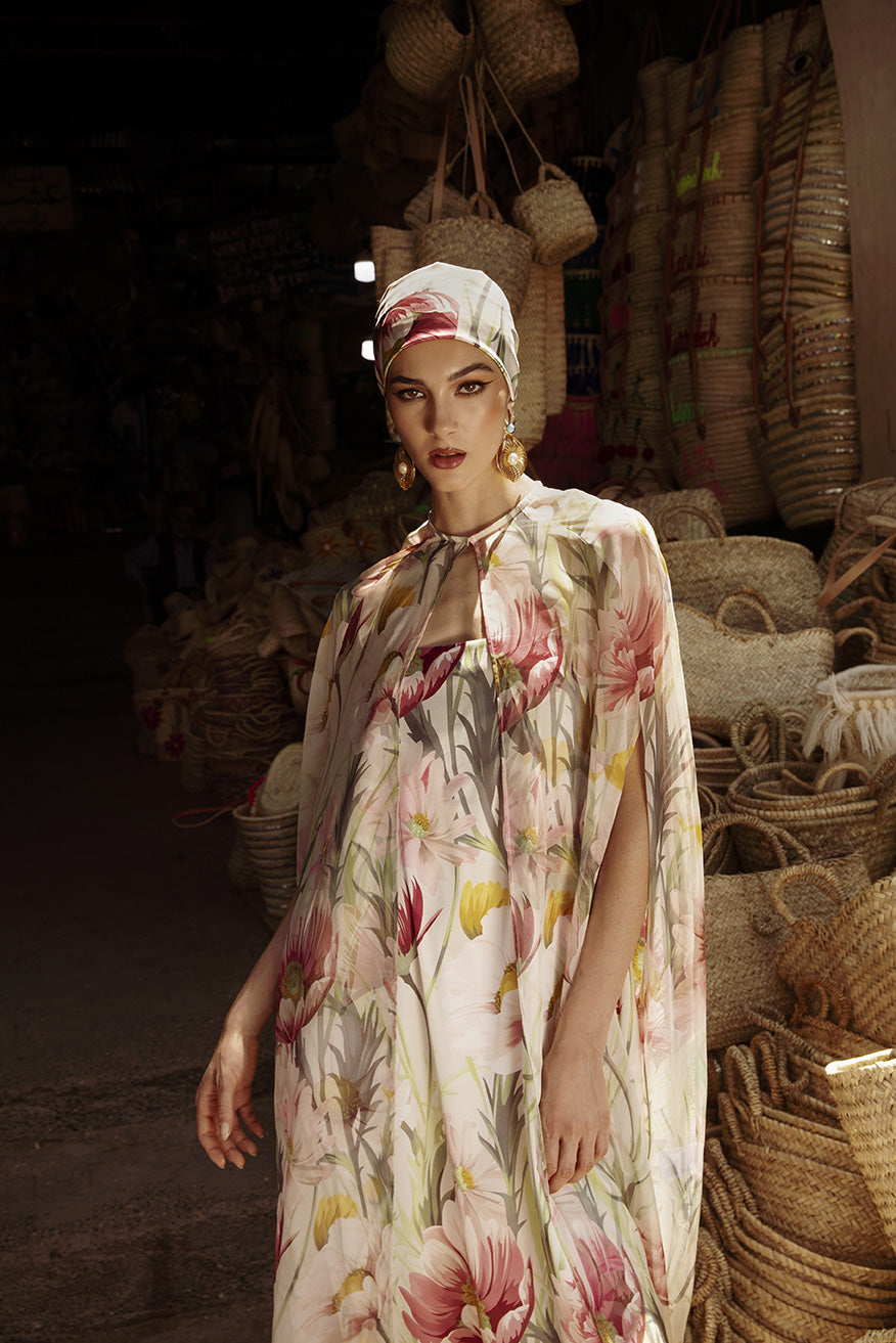 Abito In Chiffon Fantasia Giada Curti