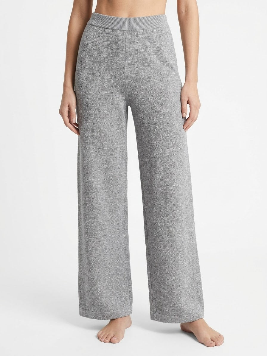 Pantalone in Maglia Lurex in Cashmere e Viscosa