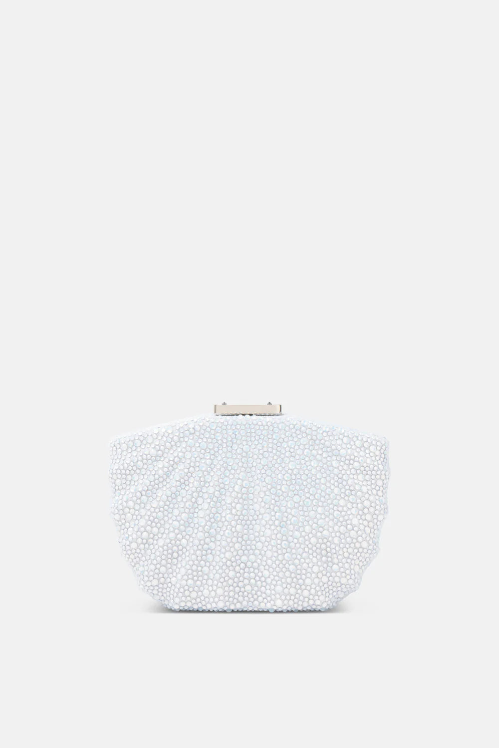 Borsa Rigida Strass Con Tracolla Sganciabile