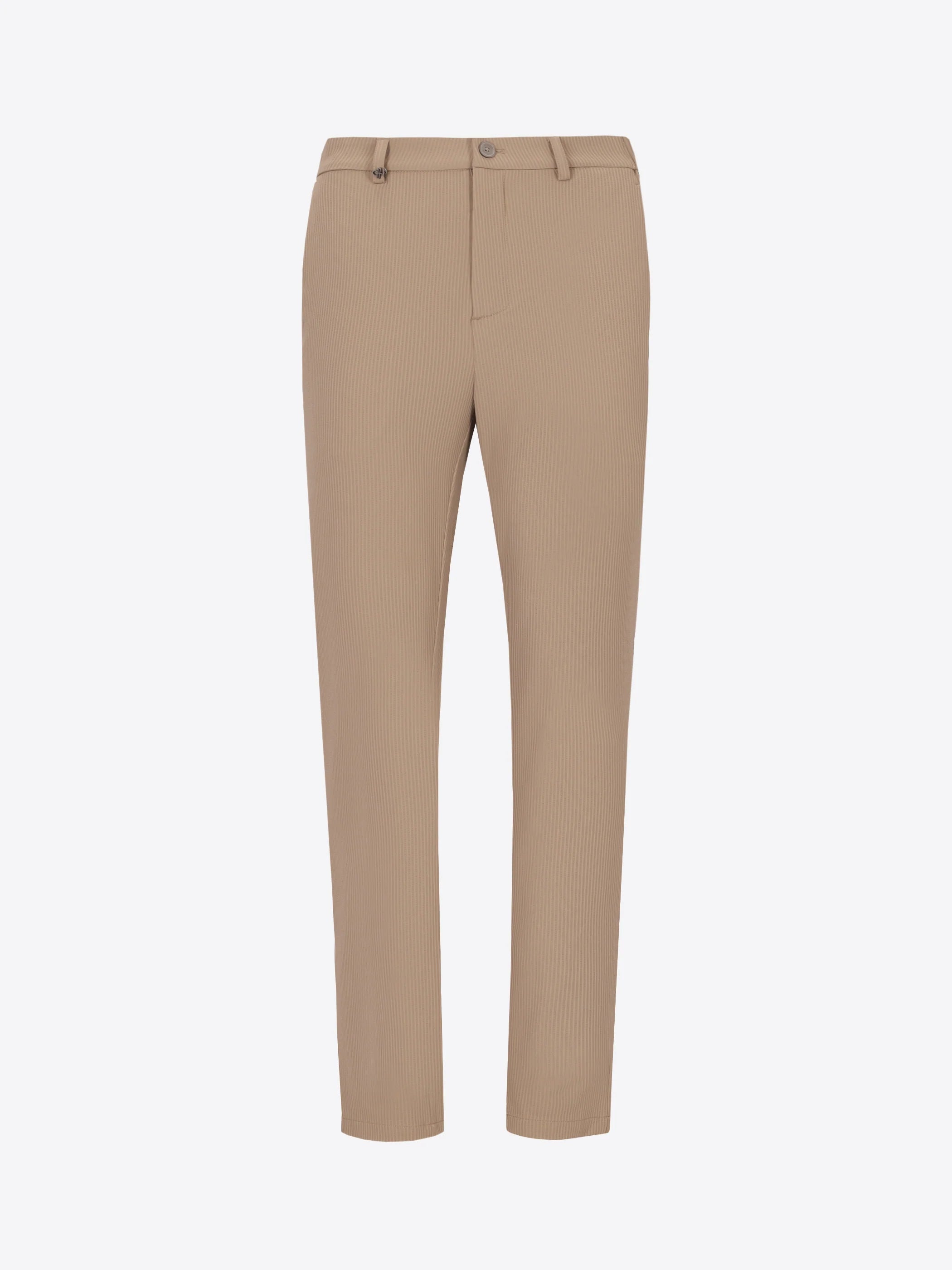 Pantalone in Tessuto Tecnico Stretch Con Righe A Rilievo