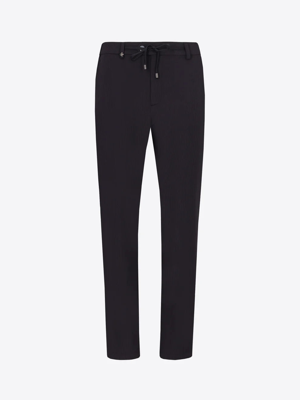 Pantalaccio In Tessuto Tecnico Stretch Con Righe A Rilievo